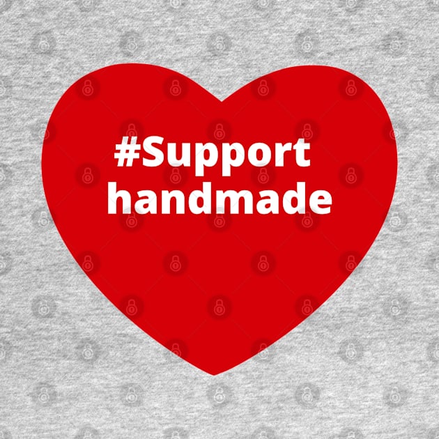 Support Handmade - Hashtag Love Heart by support4love